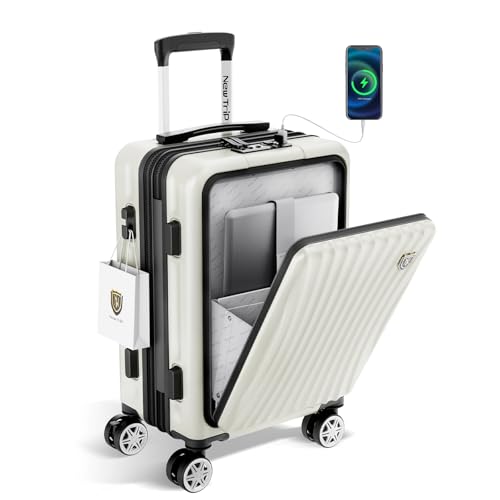 New Tripスーツケース フロントオープン式 USBボード付き New Trip New Trip スーツケース フロントオープン USBポート付き S